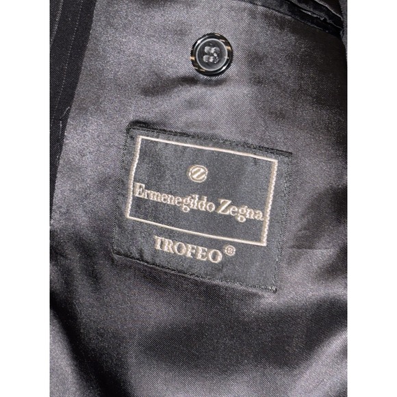 Ermenegildo Zegna Trofeo Wool Striped Italian Blazer Jacket IT‎ 54 US Sz 44 - Picture 12 of 14